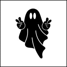 Load image into Gallery viewer, Ghost Giving The Peace Sign Vinyl Decal
