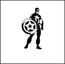 Load image into Gallery viewer, Captain America Silhouette Vinyl Decal