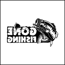 Load image into Gallery viewer, Gone Fishing With Fish Vinyl Decal