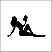 Load image into Gallery viewer, Woman Reading Book Vinyl Decal