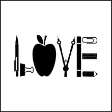 Load image into Gallery viewer, Love Teachers Vinyl Decal