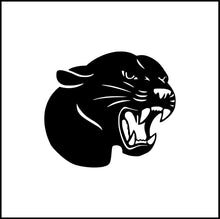 Load image into Gallery viewer, Black Panther Head Snarling Vinyl Decal