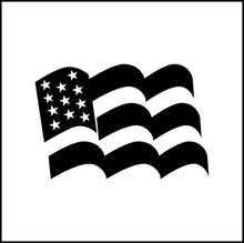 Load image into Gallery viewer, Rippling American Flag USA Vinyl Decal