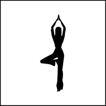 Load image into Gallery viewer, Yoga Pose Woman Vinyl Decal