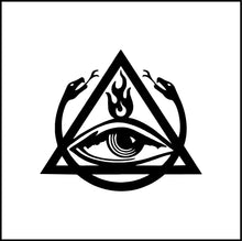 Load image into Gallery viewer, All Seeing Eye Order Of The Triad Symbol Vinyl Decal