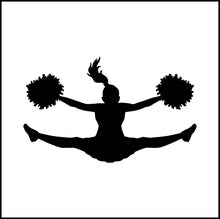 Load image into Gallery viewer, Cheerleader Doing Splits Vinyl Decal