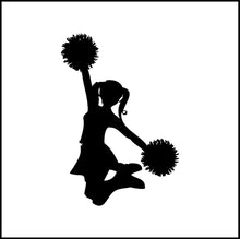 Load image into Gallery viewer, Cheerleader Cheering Vinyl Decal