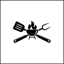 Load image into Gallery viewer, BBQ And Grilling Utensils Vinyl Decal