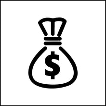 Load image into Gallery viewer, Money Bag Vinyl Decal
