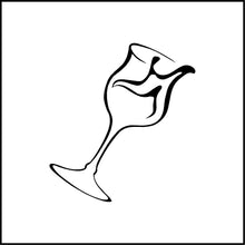Load image into Gallery viewer, Wine Glass Spilling Vinyl Decal