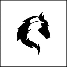 Load image into Gallery viewer, Cowgirl and Horse Silhouette Vinyl Decal