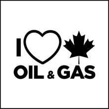 Load image into Gallery viewer, I Love Oil And Gas #2 Vinyl Decal