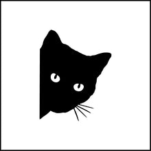 Load image into Gallery viewer, Cat Peeking Vinyl Decal