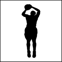 Load image into Gallery viewer, Basketball Player Shooting Ball Vinyl Decal