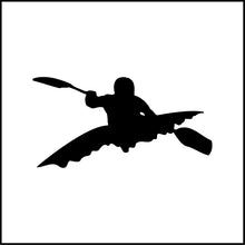 Load image into Gallery viewer, Person In Kayak/Canoe Vinyl Decal