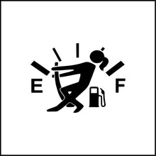 Load image into Gallery viewer, Girl Gas Gauge Funny Vinyl Decal