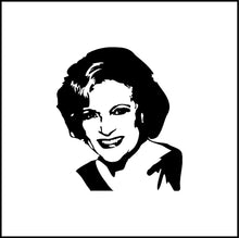 Load image into Gallery viewer, Betty White Portrait Vinyl Decal