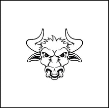 Load image into Gallery viewer, Angry Bull Head Vinyl Decal