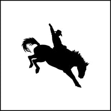 Load image into Gallery viewer, Cowboy Riding Bucking Horse Vinyl Decal