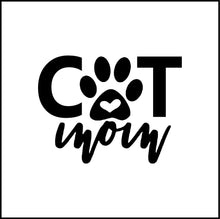 Load image into Gallery viewer, Cat Mom Vinyl Decal
