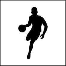 Load image into Gallery viewer, Guy Basketball Player Dribbling Ball Vinyl Decal