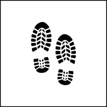 Load image into Gallery viewer, Boot Tracks/Shoe Prints Vinyl Decal
