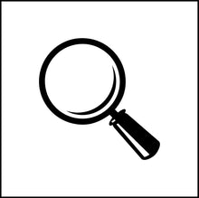 Load image into Gallery viewer, Magnifying Glass Vinyl Decal