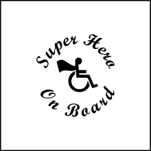 Load image into Gallery viewer, Super Hero On Board Vinyl Decal