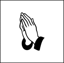 Load image into Gallery viewer, Praying Hands Vinyl Decal