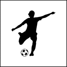 Load image into Gallery viewer, Guy Kicking Soccerball Vinyl Decal