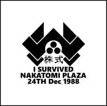 Load image into Gallery viewer, Die Hard I Survived Nakatomi Plaza Vinyl Decal
