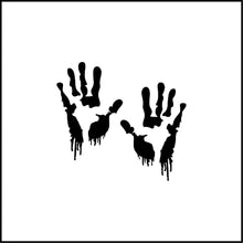 Load image into Gallery viewer, Bloody Hand Prints Vinyl Decal