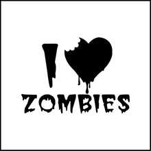Load image into Gallery viewer, I Love Zombies Vinyl Decal