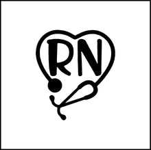 Load image into Gallery viewer, Registered Nurse Vinyl Decal