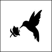 Load image into Gallery viewer, Hummingbird And Flower #2 Vinyl Decal