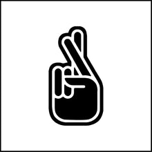 Load image into Gallery viewer, Fingers Crossed/Hand Vinyl Decal