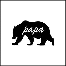 Load image into Gallery viewer, Papa Bear Vinyl Decal