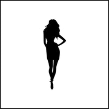 Load image into Gallery viewer, Woman Silhouette Vinyl Decal