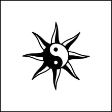 Load image into Gallery viewer, Ying Yang Sun Vinyl Decal