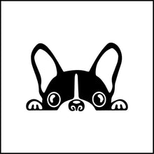 Load image into Gallery viewer, Peeking French Dog Vinyl Decal