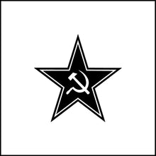 Load image into Gallery viewer, Hammer And Sickle With Star Symbol Vinyl Decal