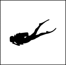 Load image into Gallery viewer, Scuba Diver #2 Vinyl Decal