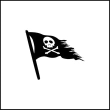 Load image into Gallery viewer, Pirate Flag Vinyl Decal