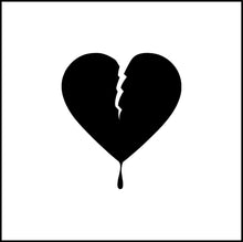 Load image into Gallery viewer, Torn Bleeding Heart Vinyl Decal