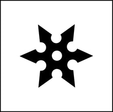 Load image into Gallery viewer, Ninja Throwing Star Vinyl Decal