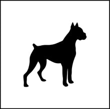 Load image into Gallery viewer, Boxer Dog Silhouette Vinyl Decal
