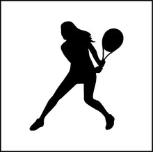 Load image into Gallery viewer, Lady Playing Tennis Vinyl Decal