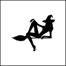 Load image into Gallery viewer, Witch On Broom Vinyl Decal