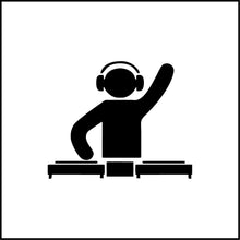 Load image into Gallery viewer, Guy DJ Music Vinyl Decal