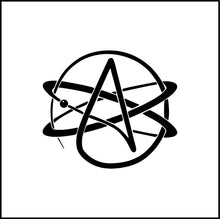 Load image into Gallery viewer, Atheist Atom Symbol Vinyl Decal